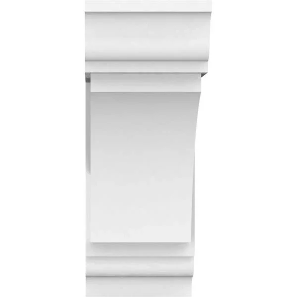 5 inchw x 14 inchd x 14 inchh Standard Thorton Architectural Grade PVC Bracket with Traditional Ends