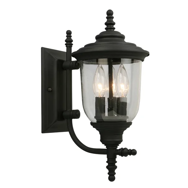 Eglo Lighting 202803A Outdoor Wall Light, Matte Black