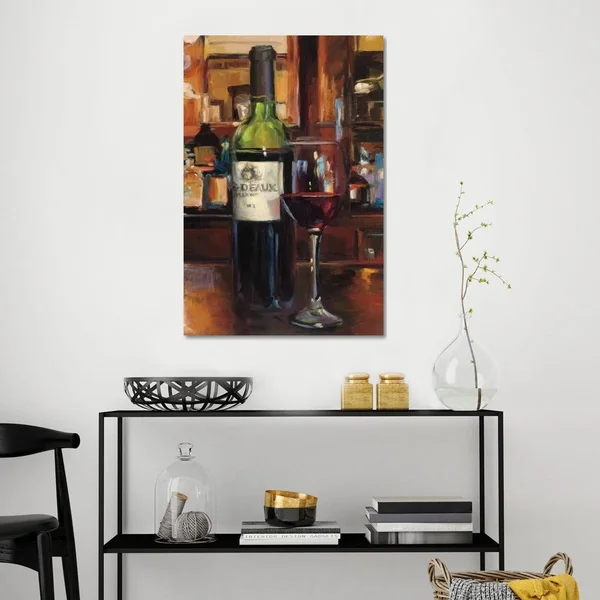 Marilyn Hageman Large Canvas Art Prints - A Reflection of Wine III ( Food & Drink > Drinks > Liquor art)