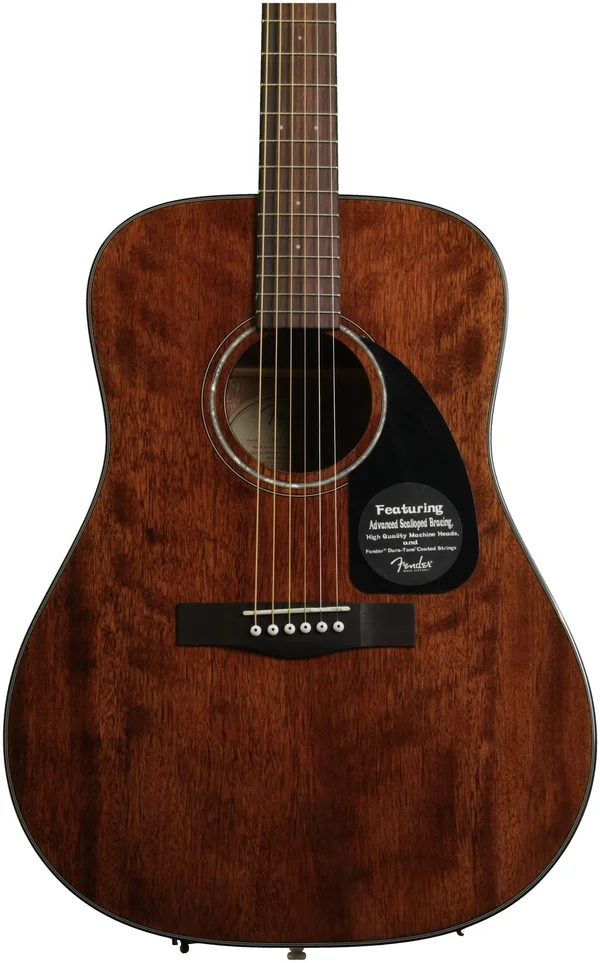 Fender CD60 All-Mahogany Acoustic Guitar Mahogany