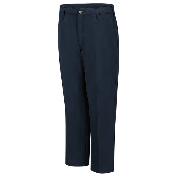 Workrite Pants - 42 In, Dark Navy, Zipper and Button Fp52Mn