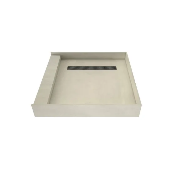 Shower Pan Tile Redi RT4242L-PVC-SQBN Black