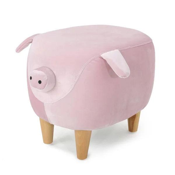 Christopher Knight Home Burton Velvet Pig Ottoman - Pink
