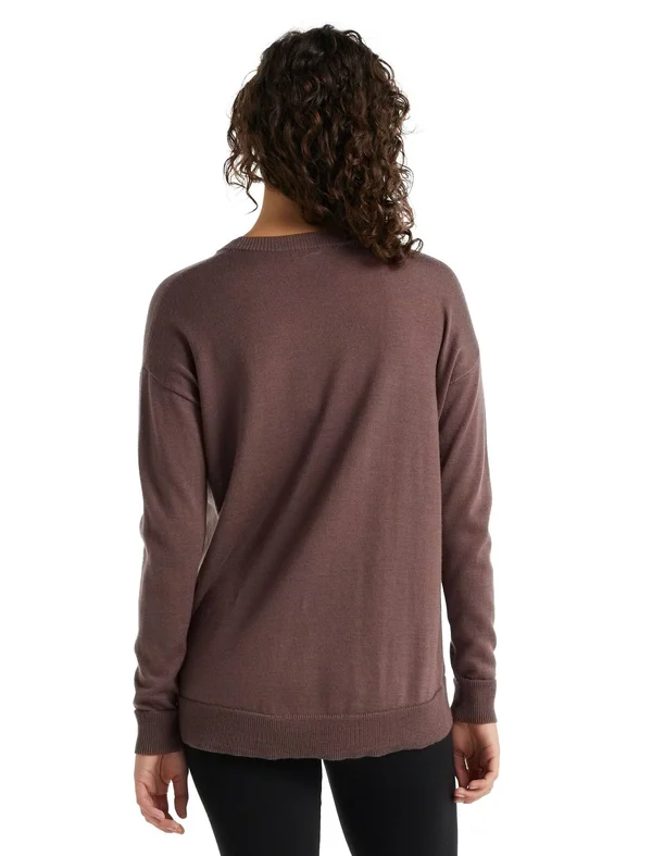 Icebreaker Women's Nova Sweater Sweatshirt - Medium - Mink