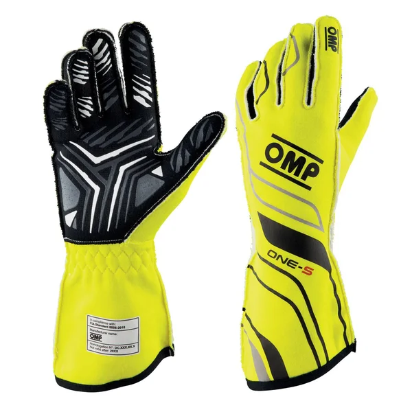 OMP Racing One-S(2020) Driving Gloves M, Yellow