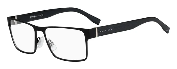 Boss 0730/N 0003 Matte Black Rectangular Eyeglasses