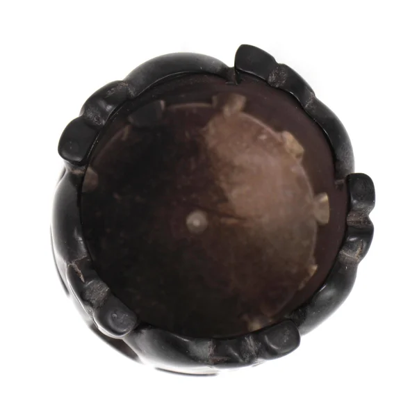 Circle of Elephants Soapstone Sculpture - Dark Stone