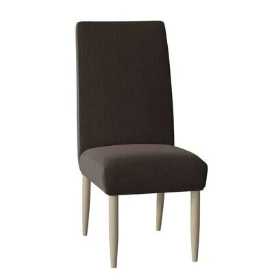 Shasta Upholstered Parsons Chair Maria Yee Acadia Graphite/Chestnut Dove 42x22H x 18x22W x 26x22D