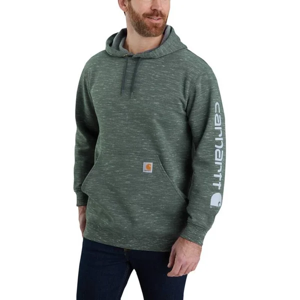 Carhartt Loose Fit Midweight Logo Sleeve Graphic Sweatshirt - Scout Blue Heather, 3XL