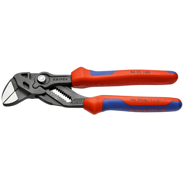 KNIPEX, 86 02 180, Pliers Wrench, Black Finish, Multi-Component