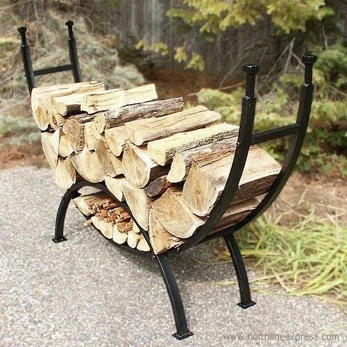 Uniflame - Contemporary Log Rack - Black