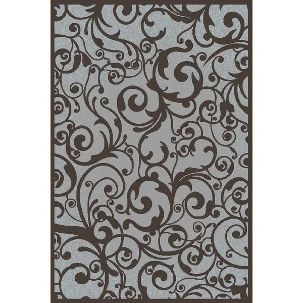 Admire Home Living Plaza Area Rug - 2&2 inch x 7&7 inch - Gray