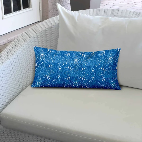 Joita Atlas Indoor Outdoor Soft Royal Pillow Zipper Cover Only 22X22