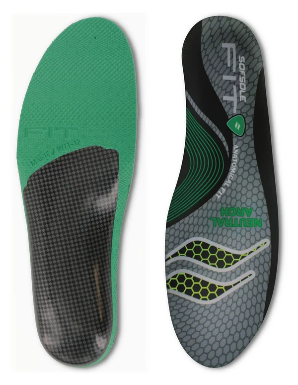 Sof Sole Fit Series Insoles Neutral Arch - Men's 9-10