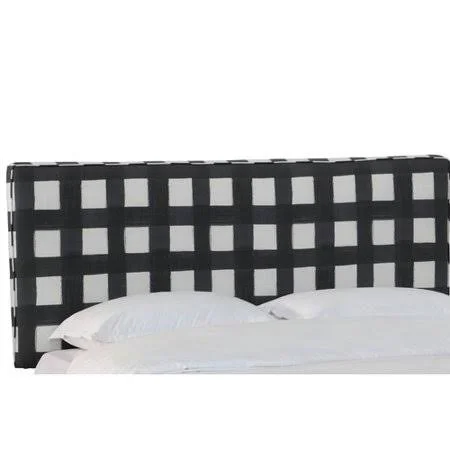 Brayden Studio Terrio Box Seam Linen Upholstered Panel Headboard