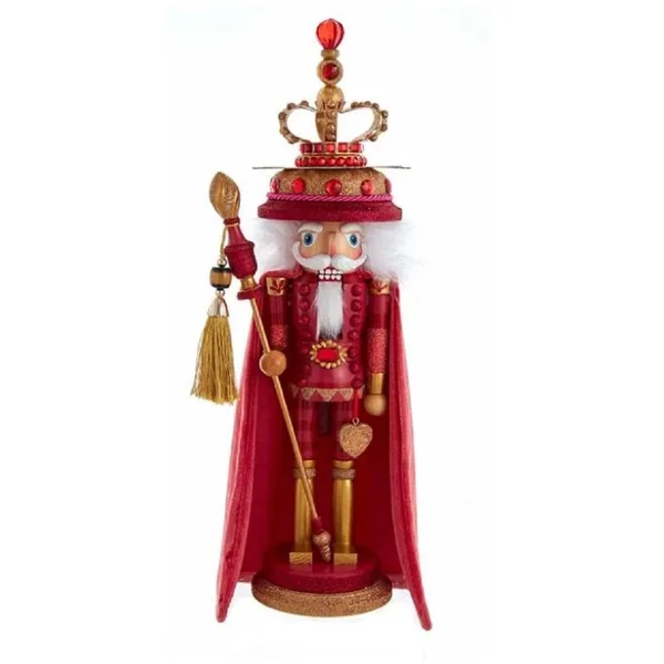 Kurt Adler 18x22 Hollywood Coral King Nutcracker