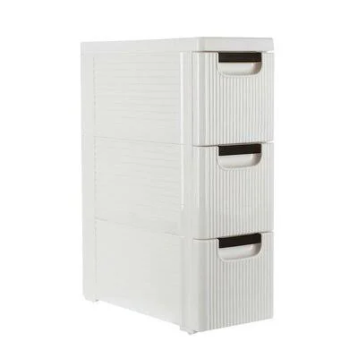Kanode 3 Drawer Rolling Storage Chest Rebrilliant