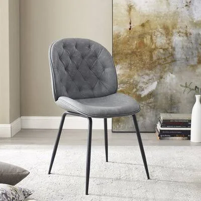 Bourn Upholstered Dining Chair Union Rustic Upholstery Color: Light Gray