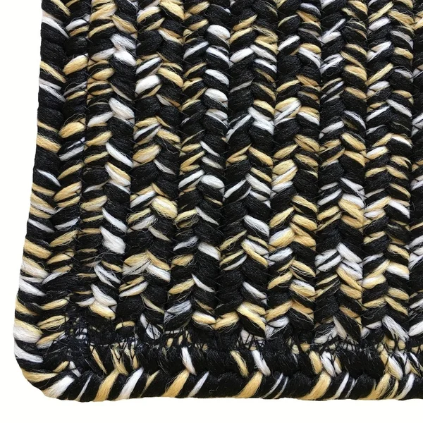 Capel Rugs Navy Gold 3& x 5& Team Spirit Braided Rug
