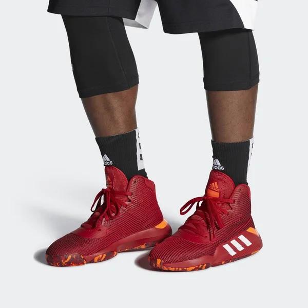 Adidas Pro Bounce 2019 Shoes Red 4 - Mens Basketball High Tops