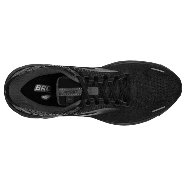 Brooks Men's Ghost 14 Black-Black-Ebony - 14
