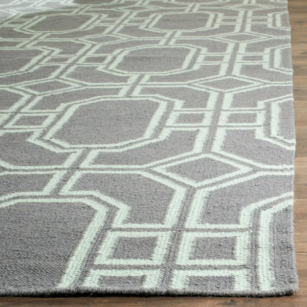 Safavieh 6& x 6& Square Dhurries DHU860B Blue - Orange Rug