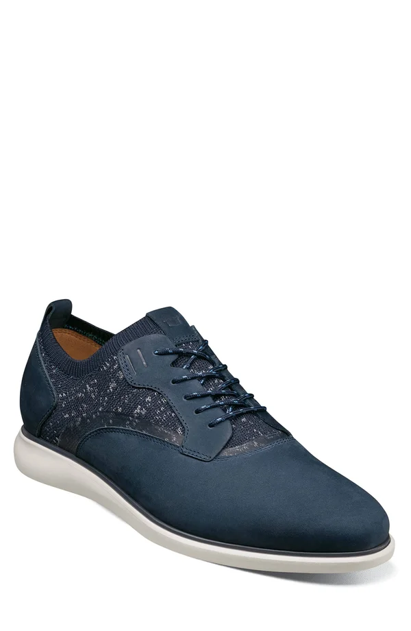 Florsheim Fuel Knit Plain Toe Oxford 7.5 Men's Indigo
