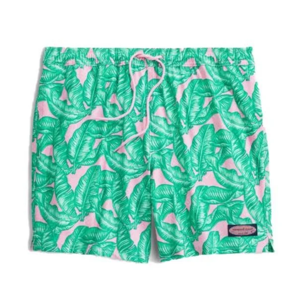 Vineyard Vines Men's Printed Chappy Trunks, Swimsuit (Palm Purple) (Size: Large)