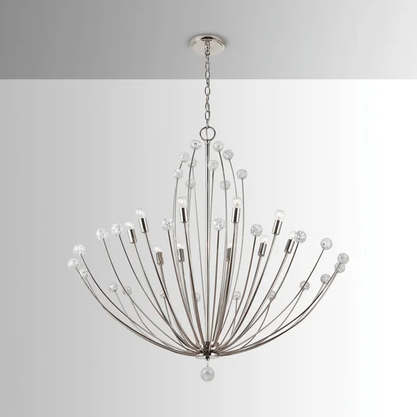 Capital Lighting 431701PN Audra - Chandelier 10 Light Polished Nickel