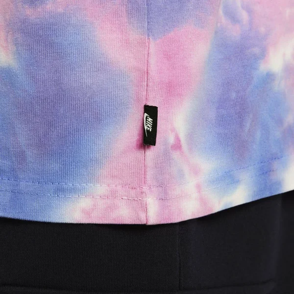 Nike Men's Sportswear Pink Tie-Dye T-Shirt - Size: Medium, Cotton