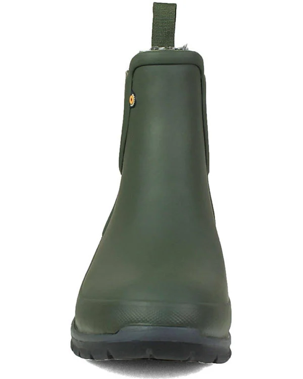 Bogs Women's Amanda Plush Slip on Boot - 9 - Dark Green