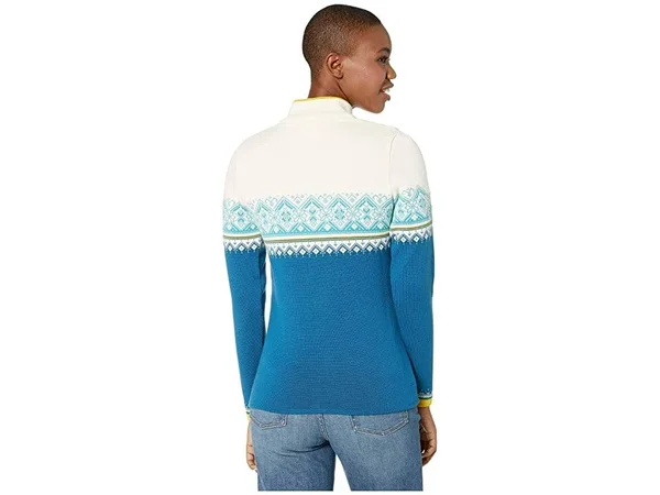 Dale of Norway Moritz Feminine Women's Sweater Arctic Blue/Off-White/Sweethoney/Turquoise : SM (Women's 4-6)