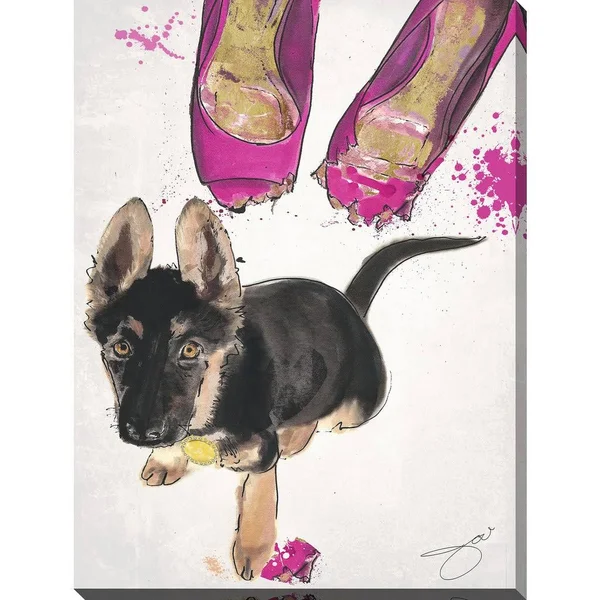 Picture Perfect International by Jodi 'New Shoes' Giclee Stretched Canvas Wall Art, 36 Inches x 48 Inches x 1.5 Inches