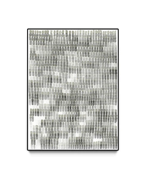 Giant Art Woven Reeds III Oversized Framed Canvas - 40x22 x 60x22 - Multi