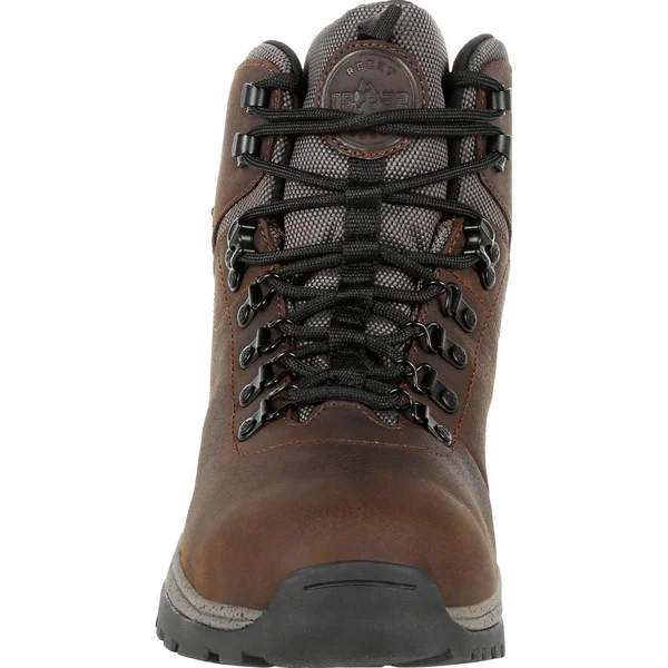 Men's Brown Rocky Versatrek Steel Toe Waterproof Work Boot Size 8.5(Wide)