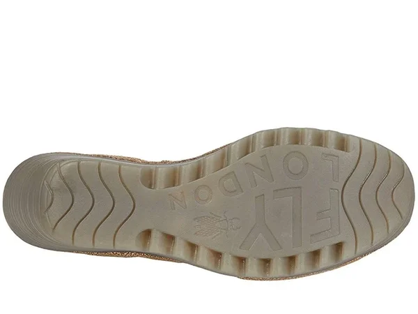 Women's Fly London Yode Wedge Sandal - Size 8-8.5US - Beige