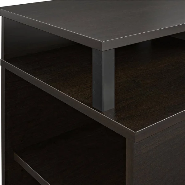 Avenue Greene Naperville Fireplace TV Stand for TVs Up to 65 Inches - Black Oak