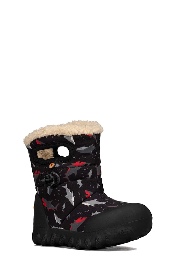 Bogs Infant B Moc Sharks Boot - 4 - Black Multi