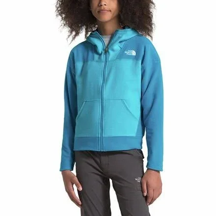 The North Face Glacier Full Zip Hoodie Turquoise Blue - Xxs