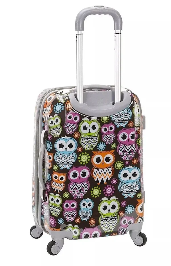 Rockland 2-Piece Upright Luggage Set Owl