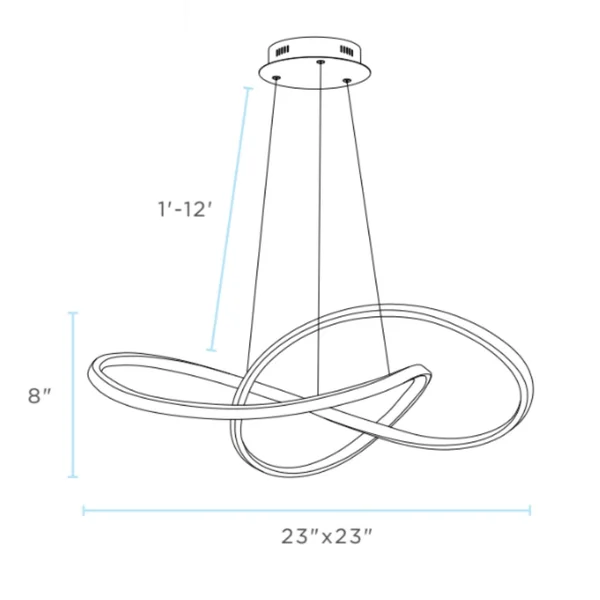 Finesse Decor Modern LED Lighting Edinburgh // Chandelier