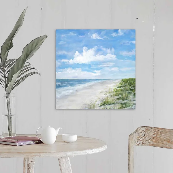 Day at The Beach Square - Canvas Wall Art, 20x20, Great Big Canvas