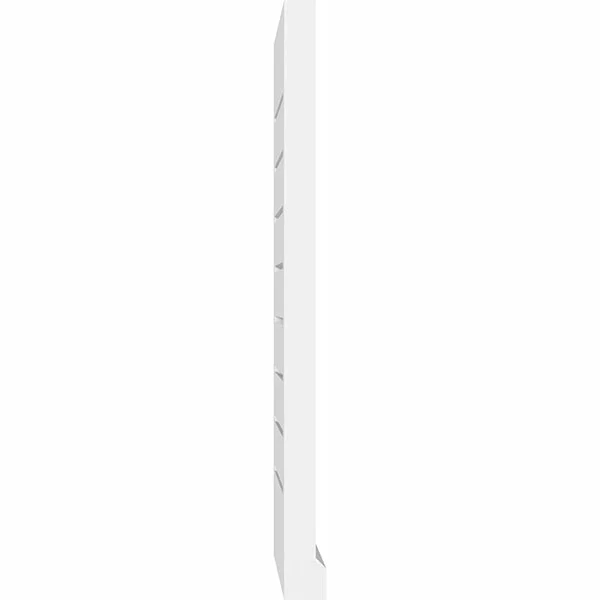 Vertical Surface Mount: Functional - Brickmould Sill Frame PVC Gable Vent Ekena Millwork Size: 40x22 W x 32x22 L