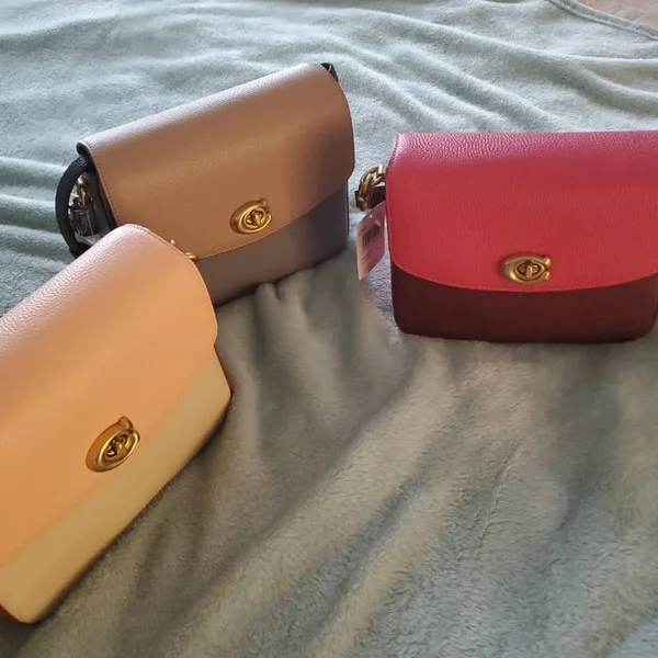 Coach Cassie Crossbody 19 in Colorblock, B4/Confetti Pink Multi