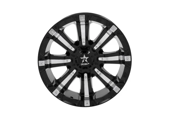 RBP 20x10 Black w/Chrome Inserts 94R-2010-63-25BP
