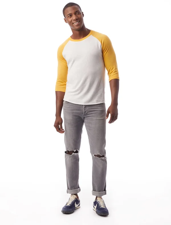 Alternative - Men's Baseball Eco-Jersey T-Shirt-ECO True gold-3XL
