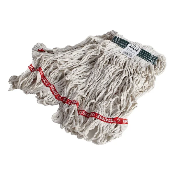 Rubbermaid Swinger Loop Wet Mop Heads - Cotton/Synthetic, White, Small, 6/Carton