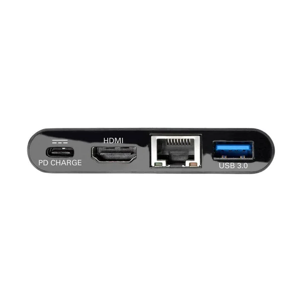 Tripp Lite USB C to HDMI Multiport Video Adapter Converter with USB-A Hub - USB-C PD Charging, Gigabit Ethernet Port, USB Type C
