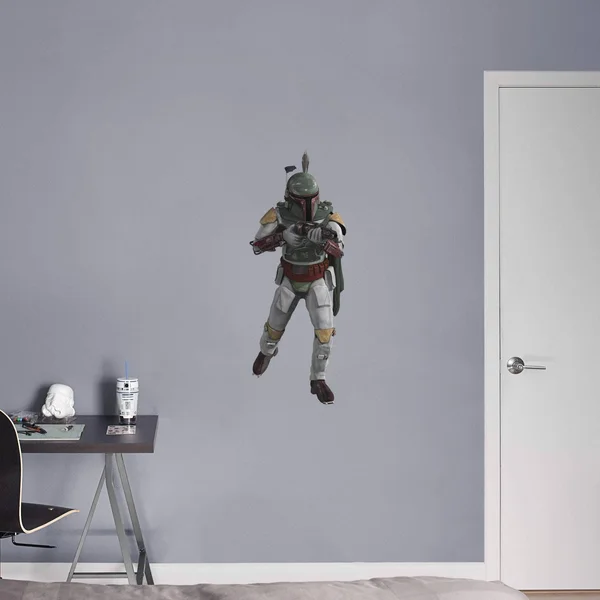 Fathead Boba Fett- X-Large Officially Licensed Star Wars Removable Wall Decal, Size XL
