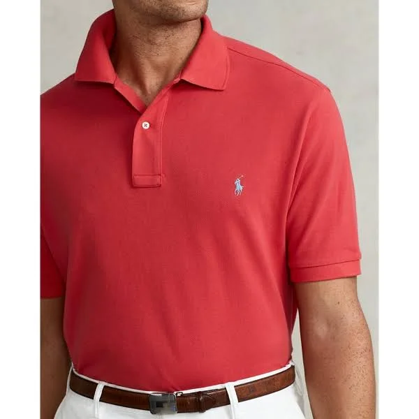 Ralph Lauren Men's The Iconic Mesh Polo Shirt - Size XL Tall in Starboard Red